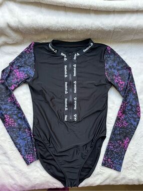 Reebok Black One-Piece Swimwear